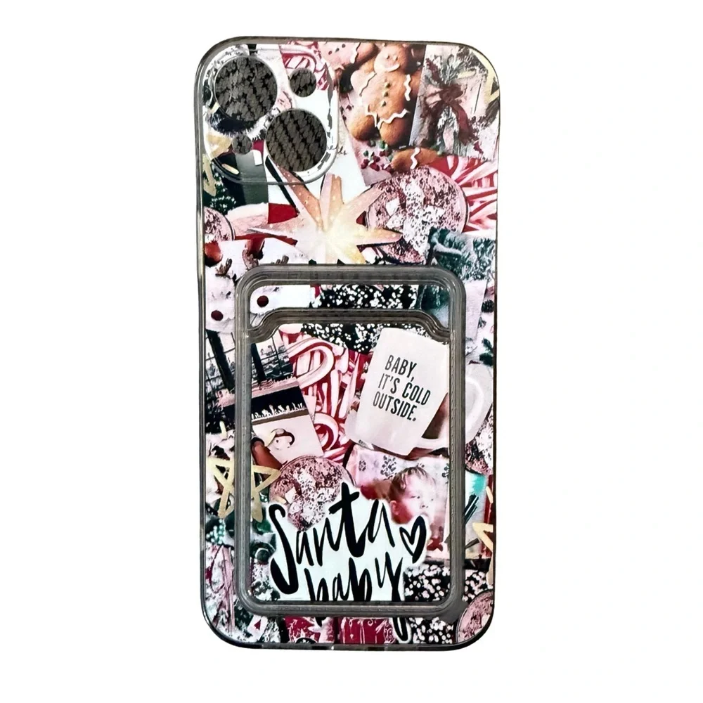 iPhone 14 + Lot 2Magnet‎ & Wallet Cases Screen Protector Halloween Christmas